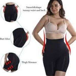 +MD Women's Tummy Control Panties High Waist Firm Control Shapewear Thigh Slimme